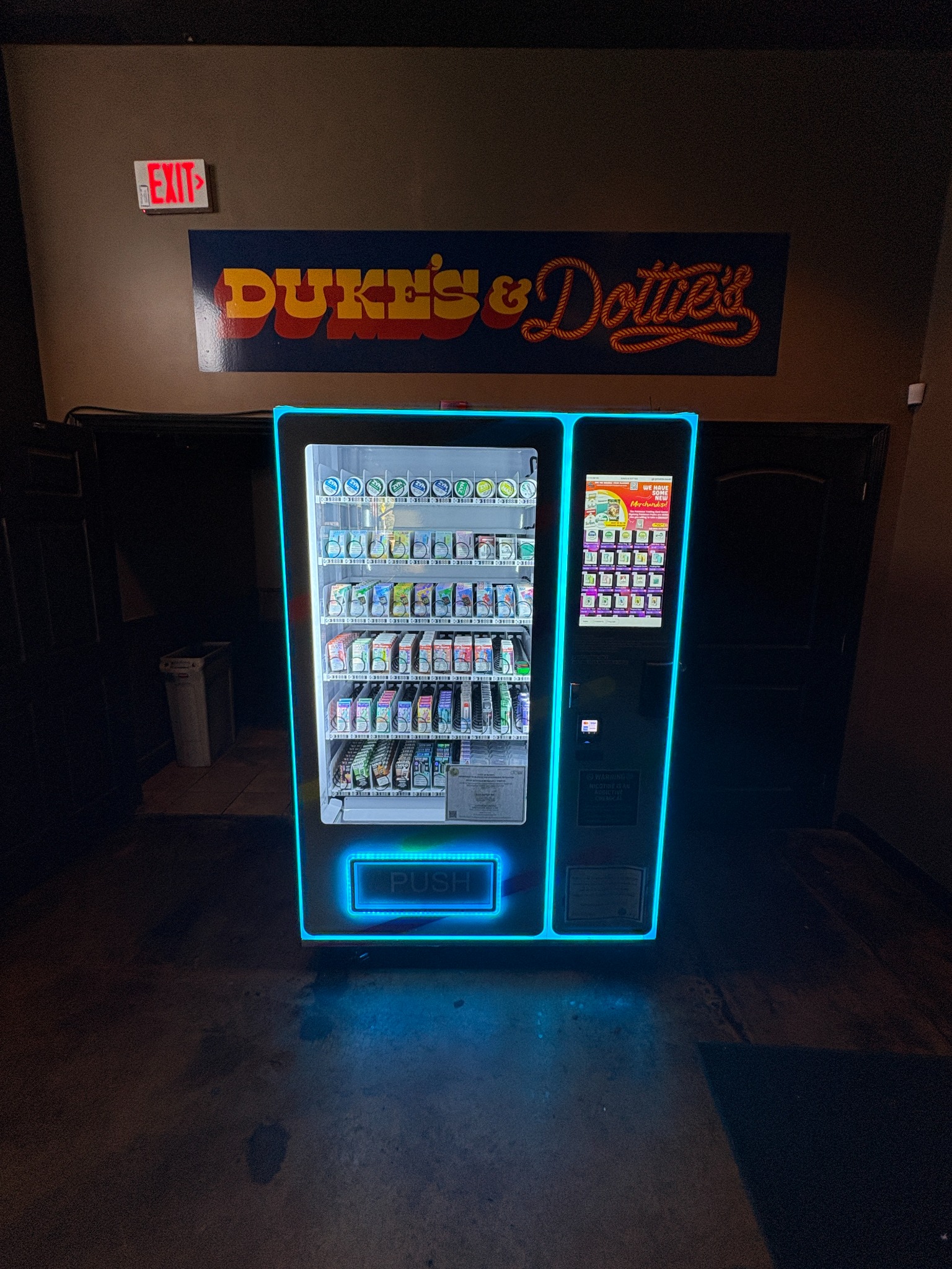 Premium vending machine installed in a venue